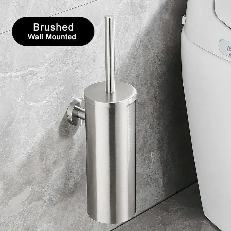 Elegant Toiletbørste i Rustfrit Stål – Stilrent og Pladsbesparende