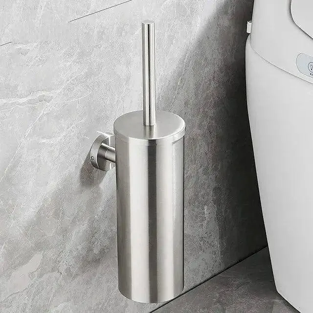 Elegant Toiletbørste i Rustfrit Stål – Stilrent og Pladsbesparende