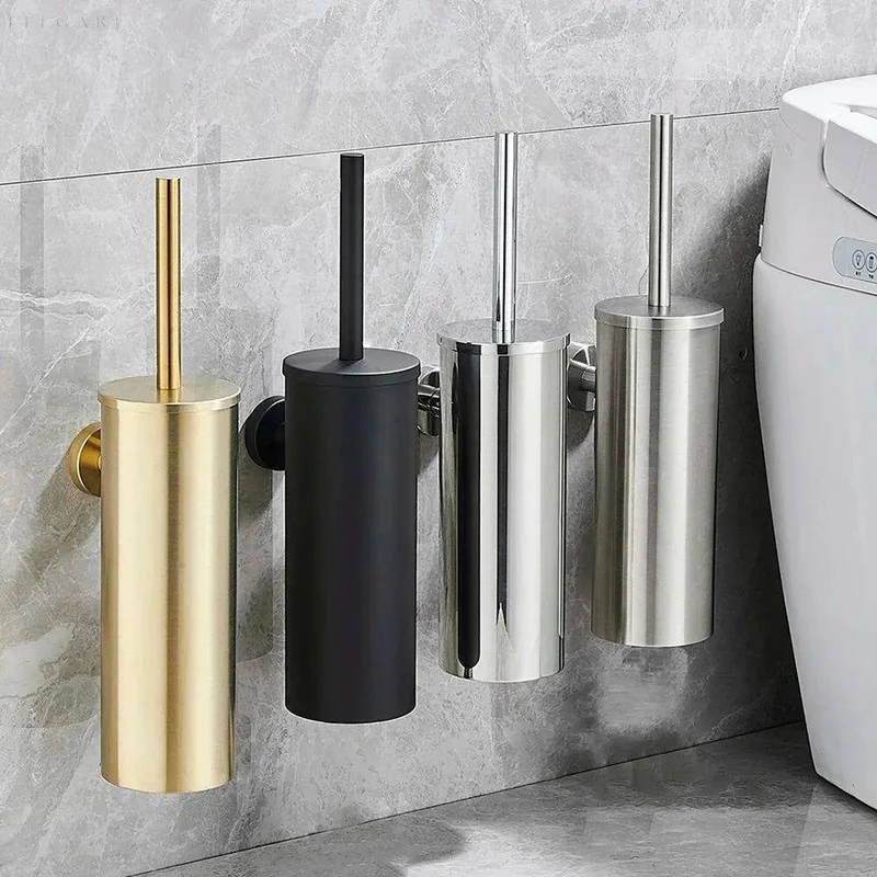 Elegant Toiletbørste i Rustfrit Stål – Stilrent og Pladsbesparende