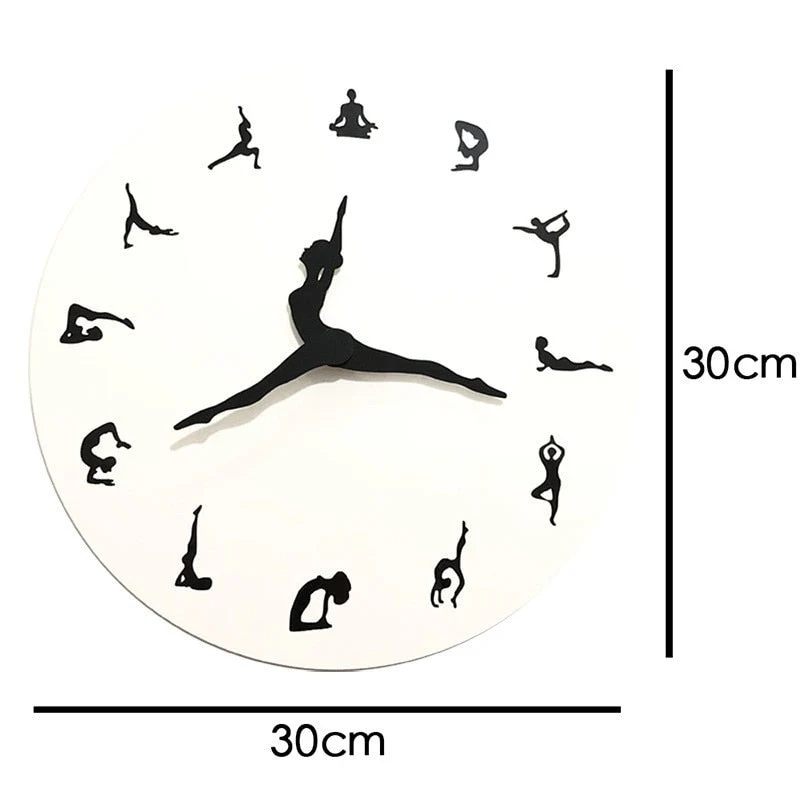 Elegant Vægur i Træ – Modern & Inspirerende Design, 30 cm