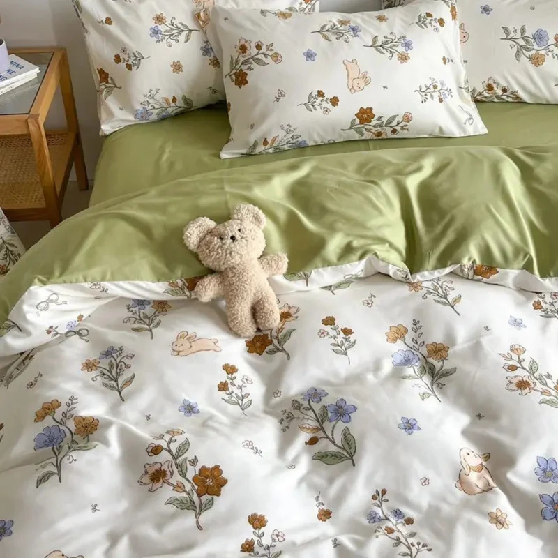 Blomster Sengetøjssæt i Polyester - Ultimativ Komfort
