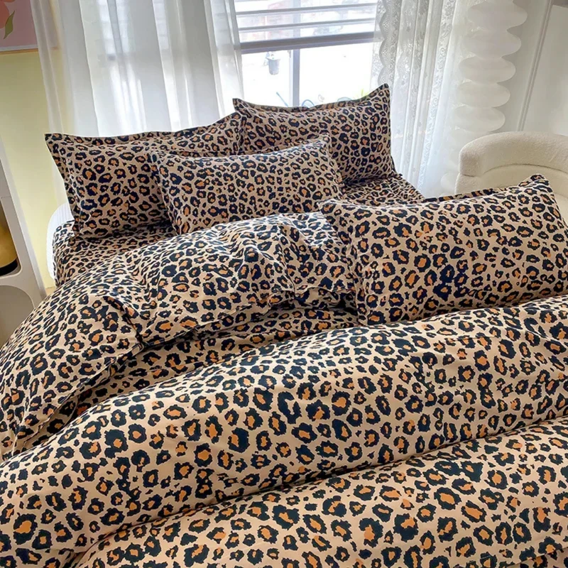 Eksklusivt Sengetæppe 220x240 | Trendy Leopardskindsdesign