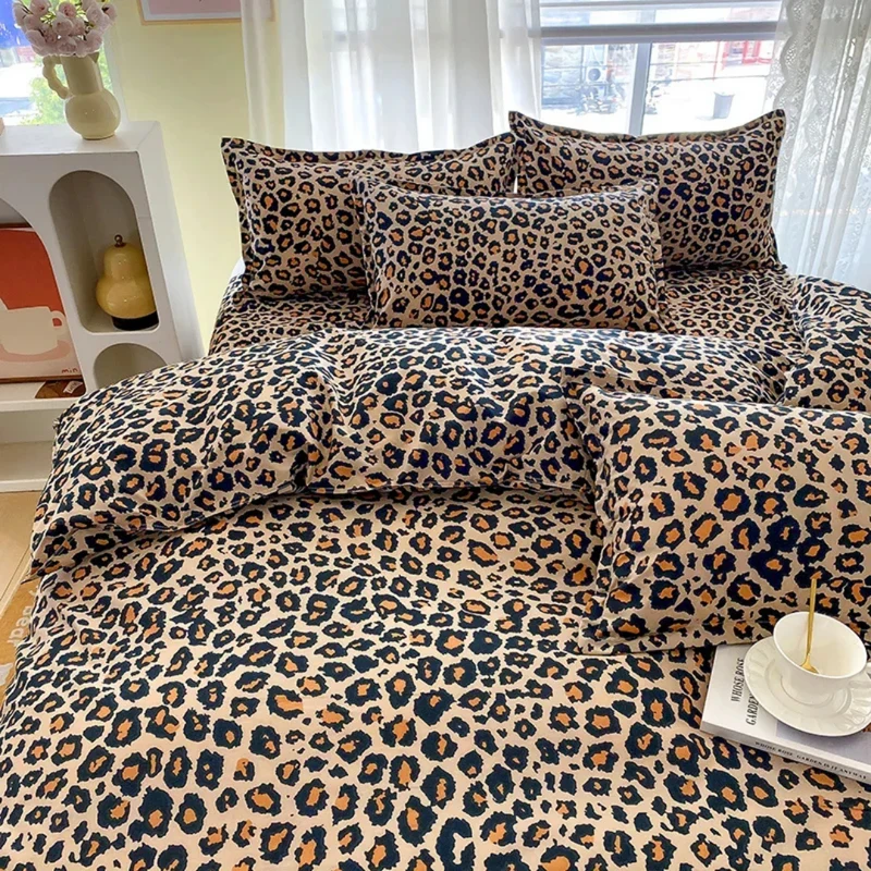 Eksklusivt Sengetæppe 220x240 | Trendy Leopardskindsdesign