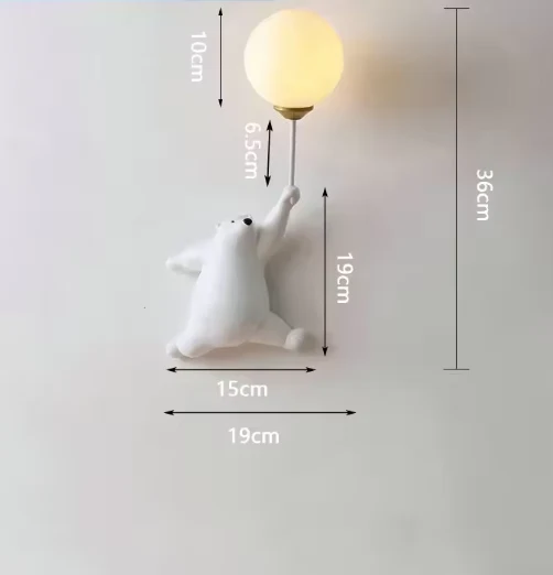 Unik LED Børnelampe med 3D-Måne - Beroligende Natlys