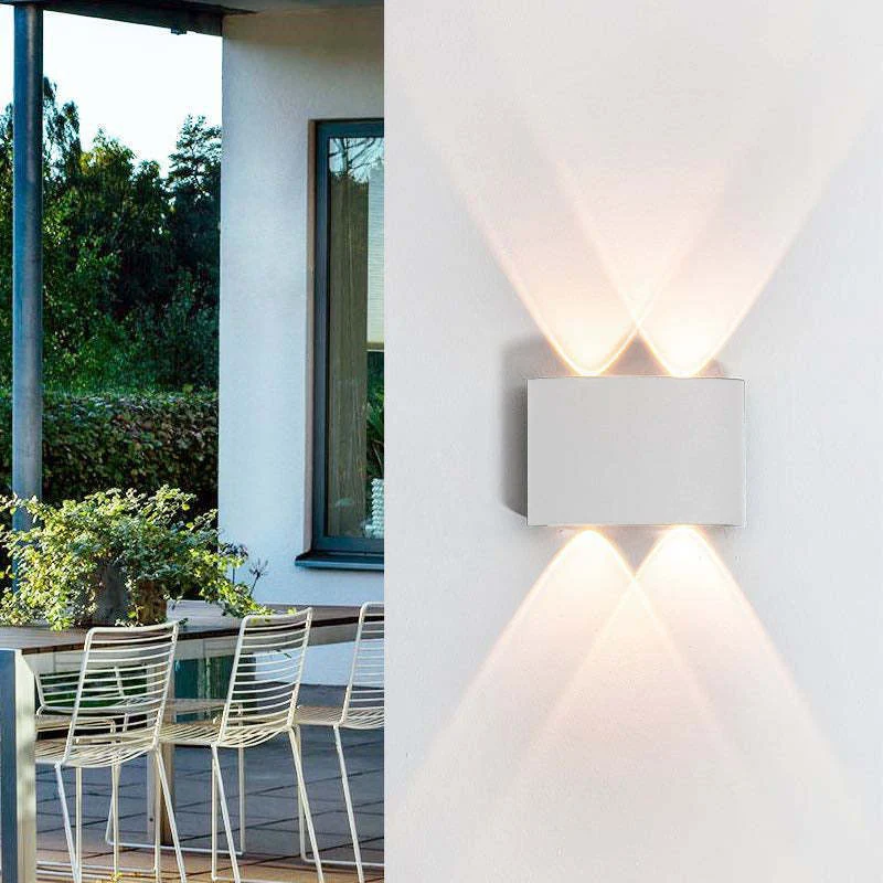 Vandtæt LED-udendørslampe i aluminium med imponerende lys