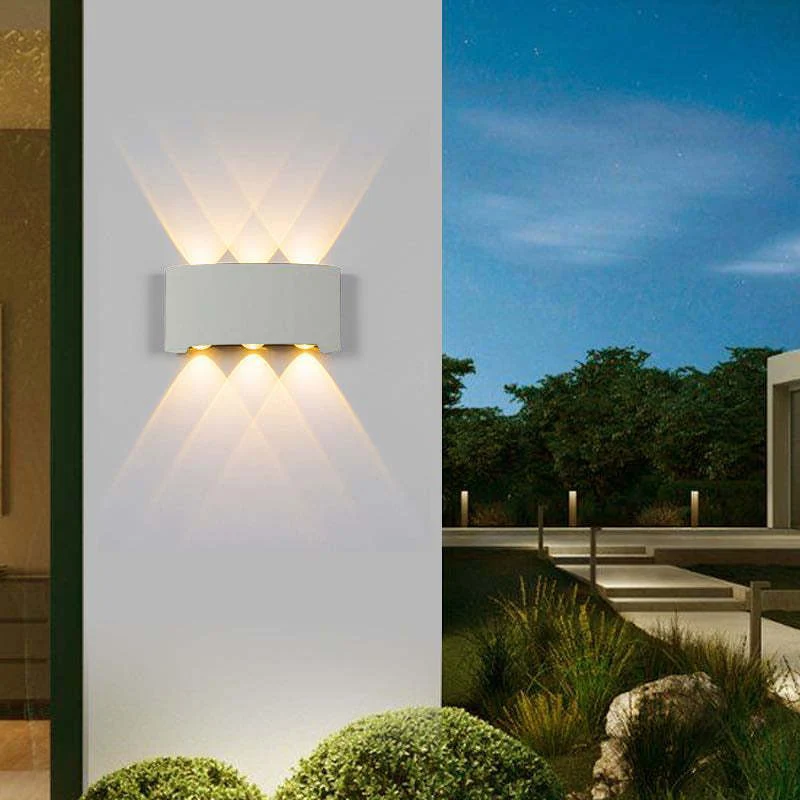 Vandtæt LED-udendørslampe i aluminium med imponerende lys