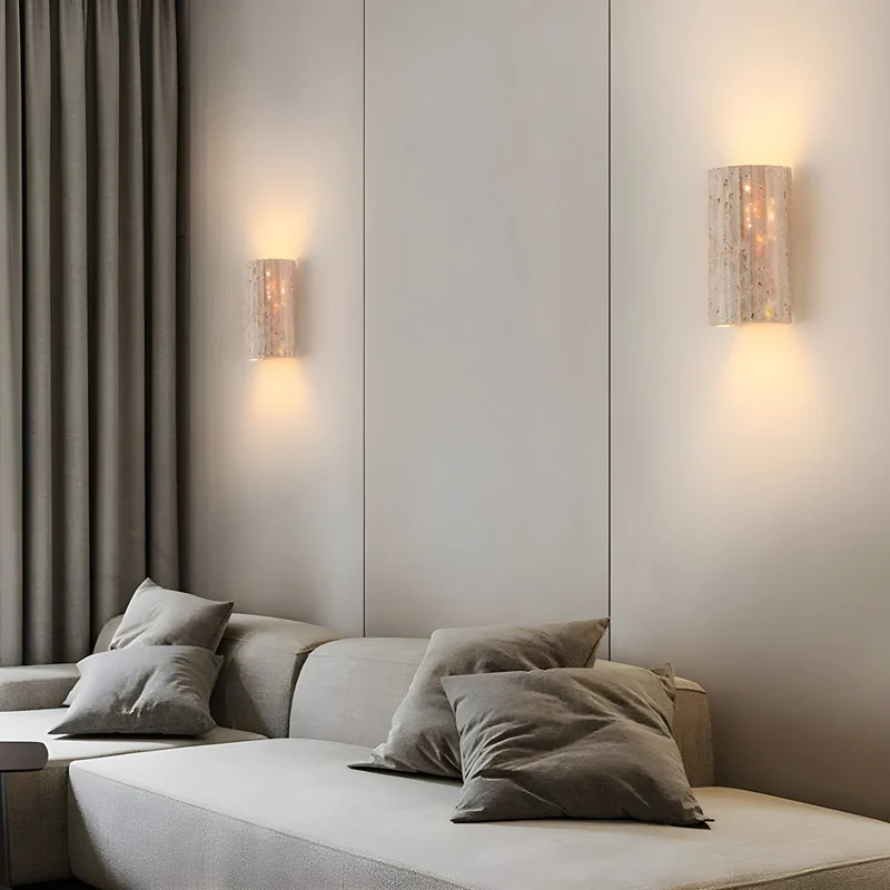 Naturstens LED Væglampe - Elegant og Energibesparende Belysning