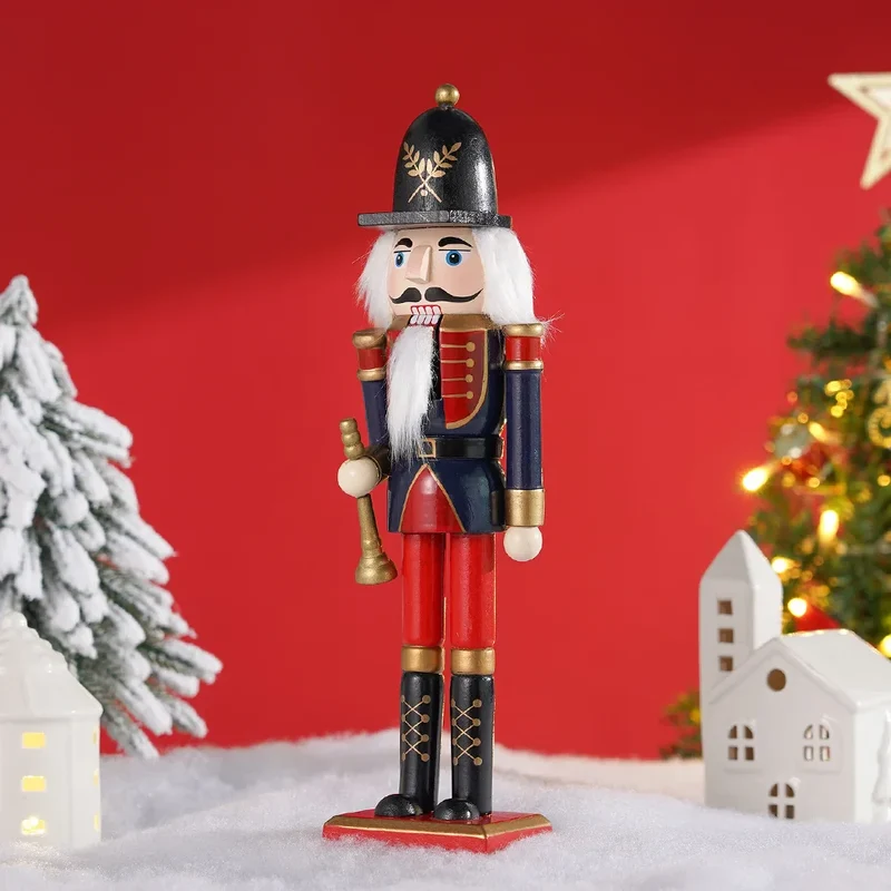 Håndlavet Nøddeknækker i Træ - Klassisk Design, 30 cm