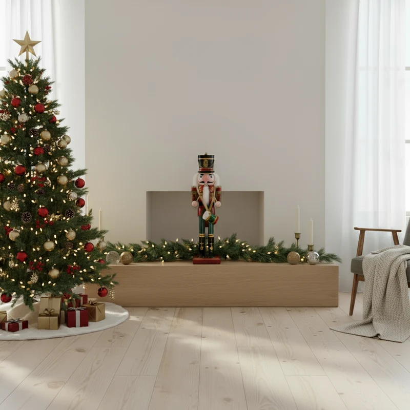 Klassisk Nøddeknækkerfigur i Harpiks til Julehygge