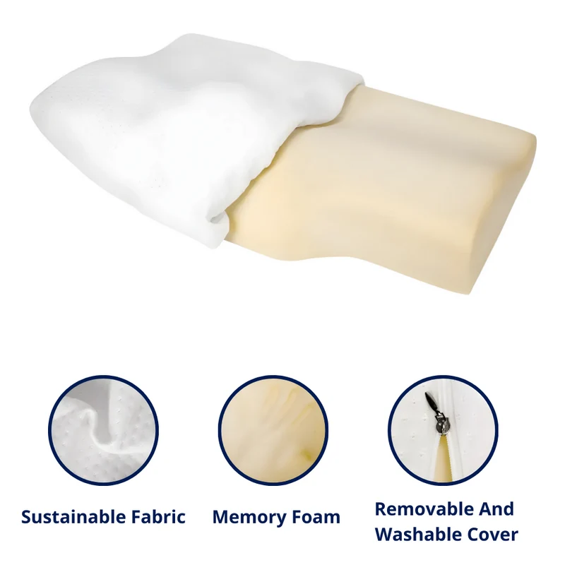 Ergonomisk Nakkepude i Memory Foam for Sund og Afslappet Søvn