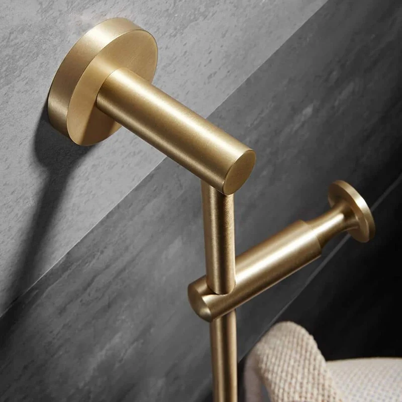Elegant Væghængt Messingkrog til Garderobe & Badeværelse