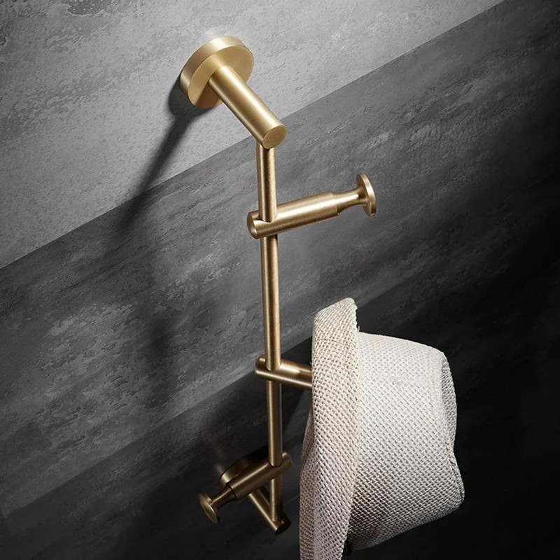 Elegant Væghængt Messingkrog til Garderobe & Badeværelse