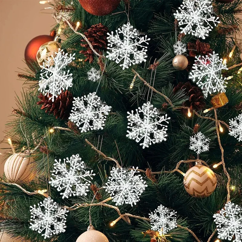 Store Glitrende Snefnug – Skab Magisk Julestemning i Hjemmet