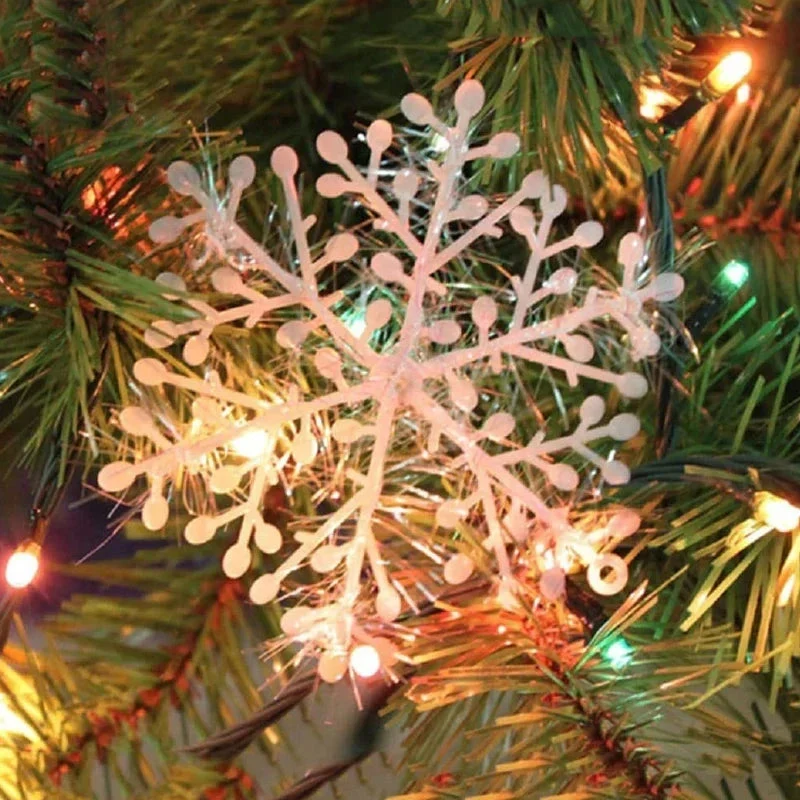 Store Glitrende Snefnug – Skab Magisk Julestemning i Hjemmet