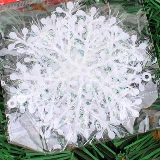 Store Glitrende Snefnug – Skab Magisk Julestemning i Hjemmet