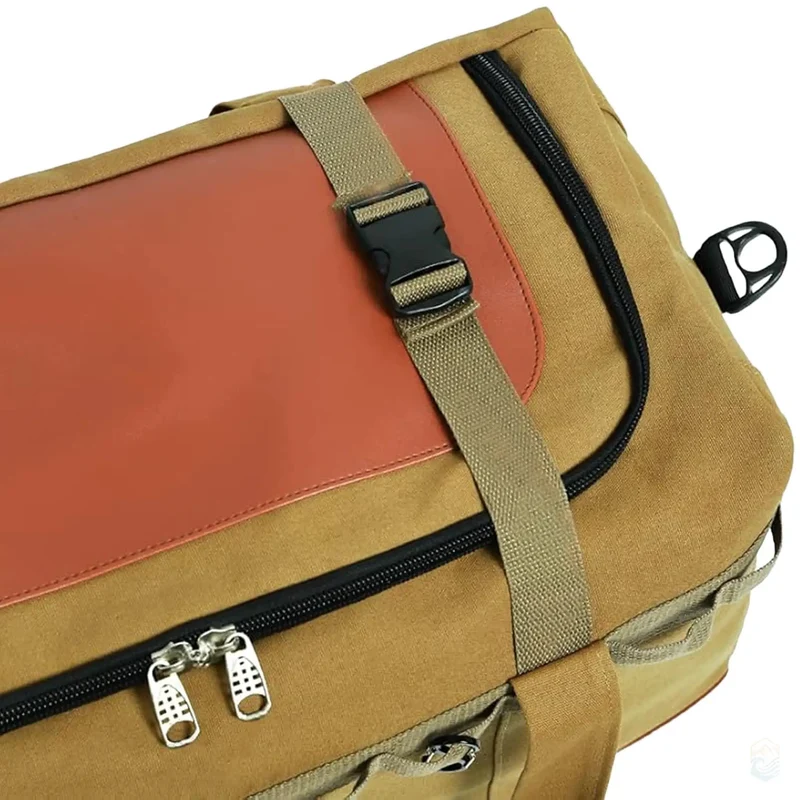 120L Eventyrtaske i Canvas med Fleksibel Opbevaring