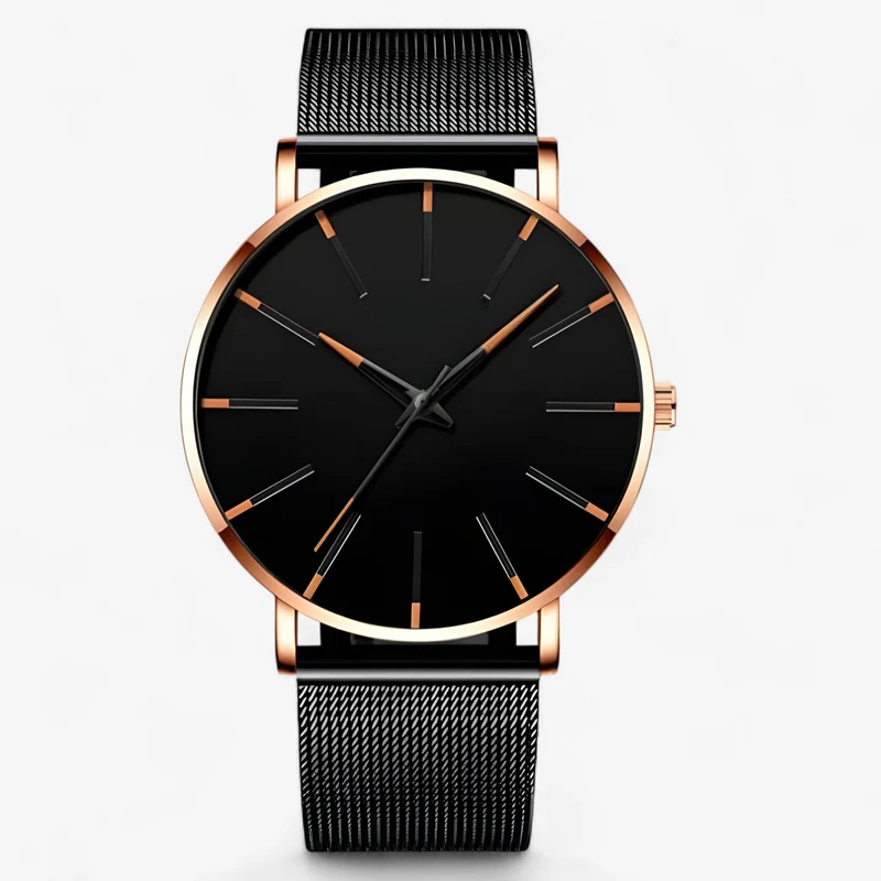 Elegant Herreur med Ultra-Tyndt Design og Tidsløs Stil