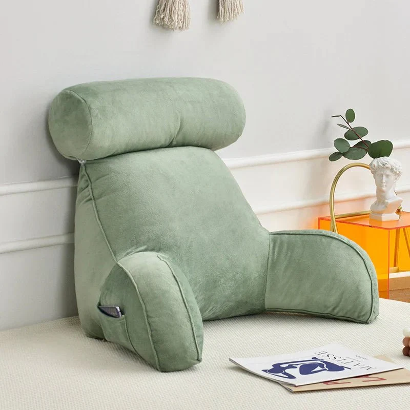 Ergonomisk Læsepude med Sidelomme og Håndtag