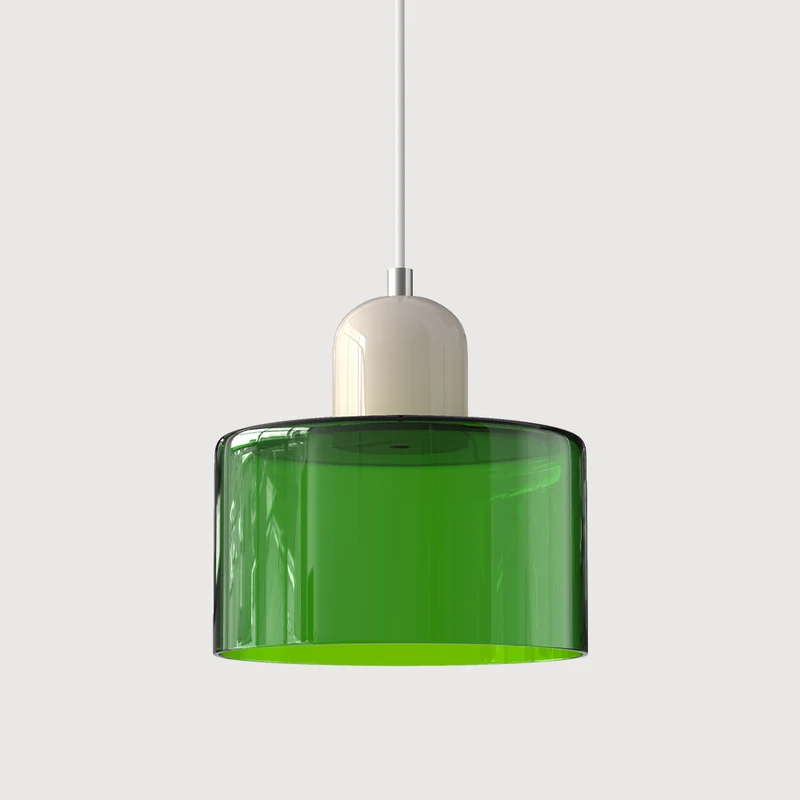Stilfuld Glaspendel Lampe med Blød Stemningsbelysning