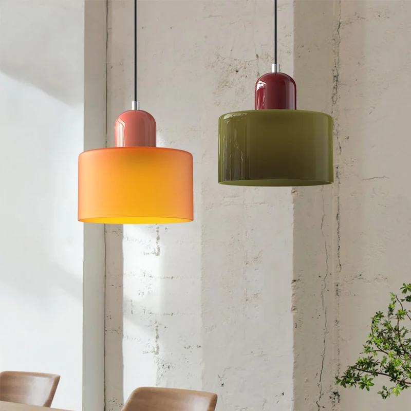 Stilfuld Glaspendel Lampe med Blød Stemningsbelysning
