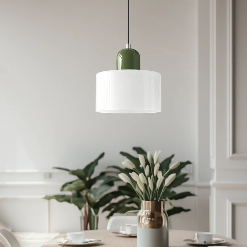 Stilfuld Glaspendel Lampe med Blød Stemningsbelysning