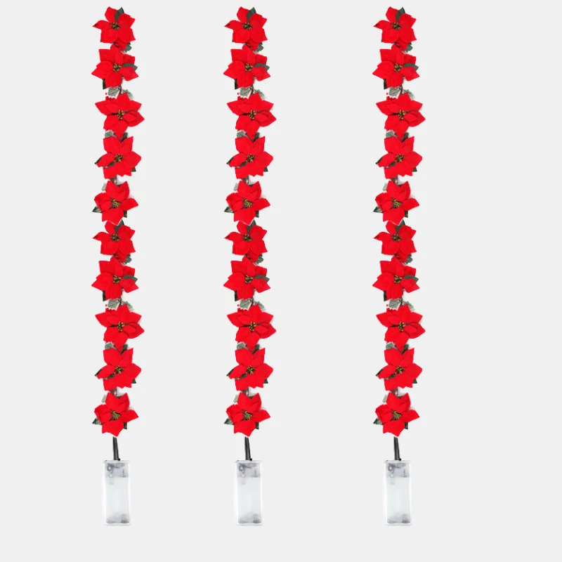 Energibesparende LED Poinsettia Lys - Skab Festlig Stemning