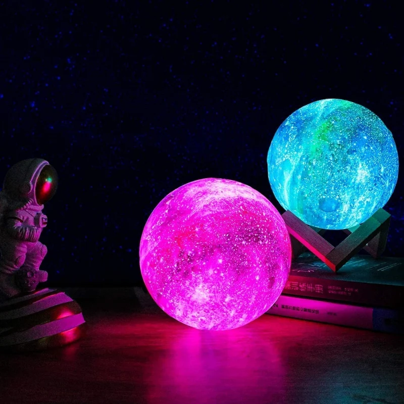 Beroligende LED Natlampe med Stjerneprojektion