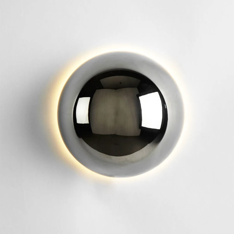 Rund Væglampe med Nordisk Design og Blødt LED-Lys