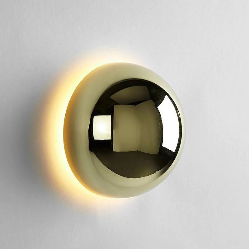Rund Væglampe med Nordisk Design og Blødt LED-Lys