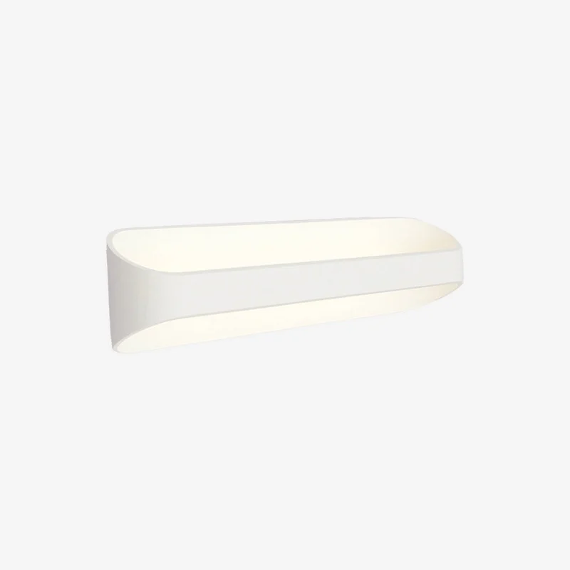 Elegant LED-væglampe i aluminium for varm atmosfære
