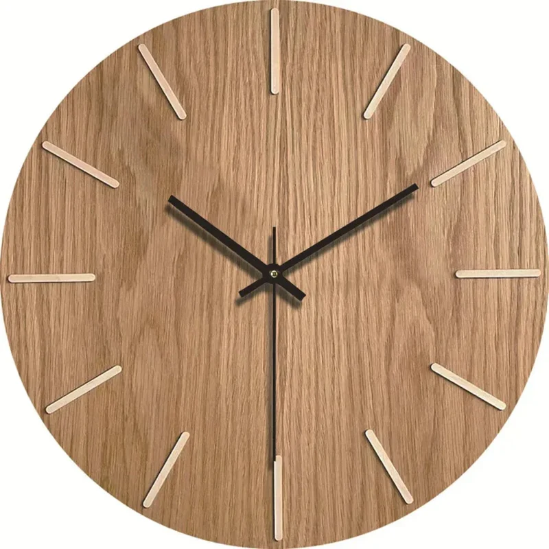Stilrent vægur med lydløs bevægelse og moderne design