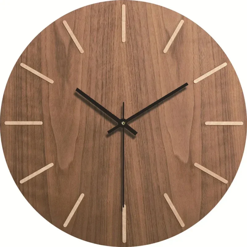 Stilrent vægur med lydløs bevægelse og moderne design