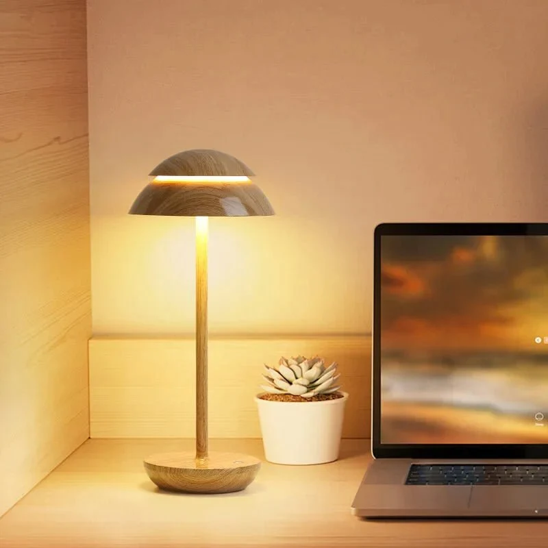 Elegant Trådløs Lampe med Justerbart Varmt Lys