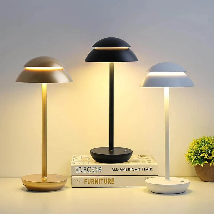 Elegant Trådløs Lampe med Justerbart Varmt Lys