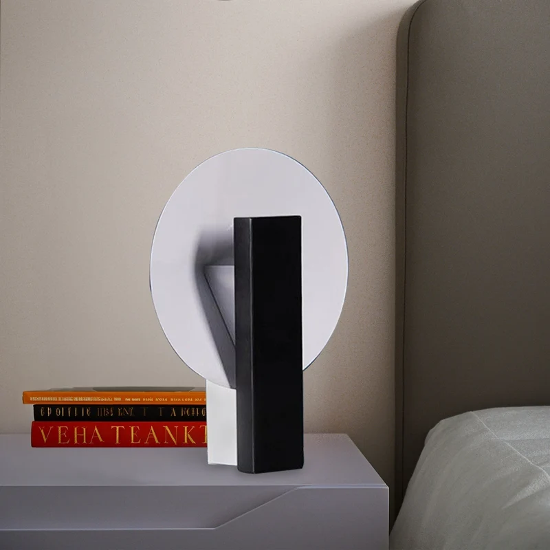 Elegant Cirkel Bordlampe med Blød, Indbydende Glød