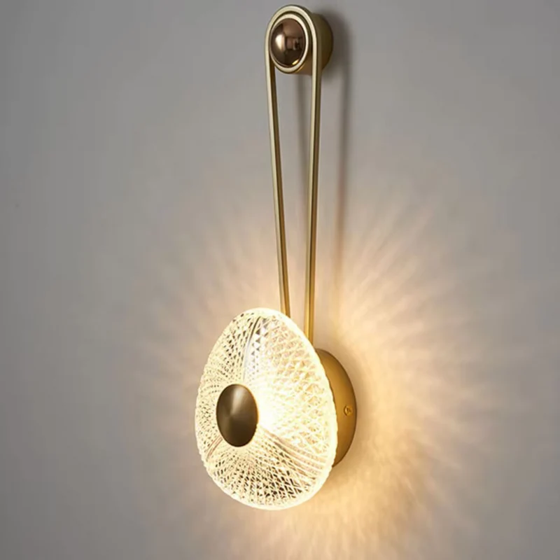 Stilren LED-væglampe med varm belysning til moderne hjem