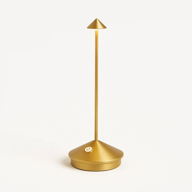 Trådløs LED Bordlampe med Dimbart, Vejrbestandigt Design