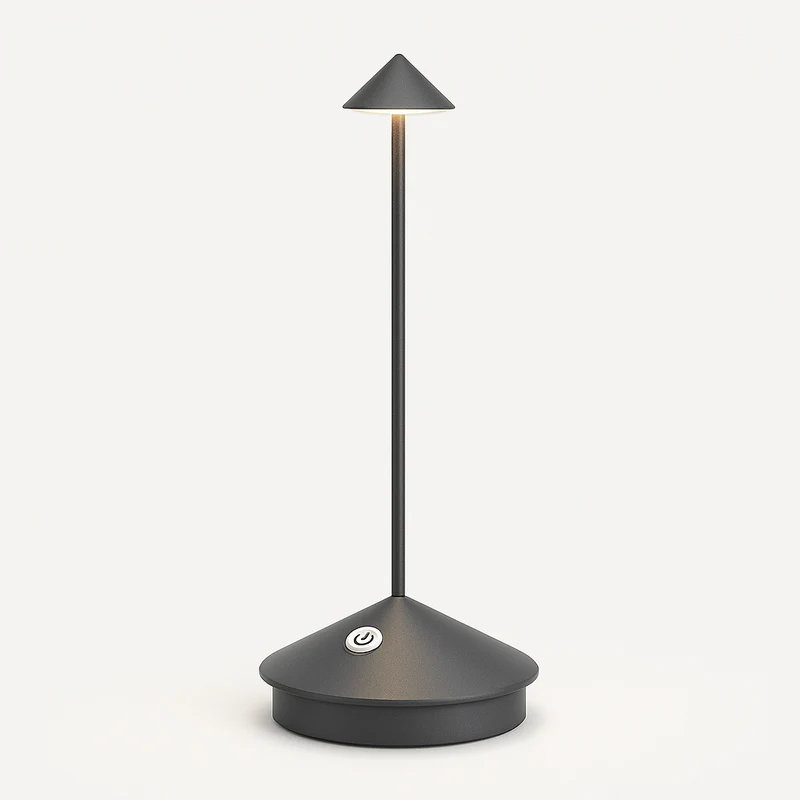 Trådløs LED Bordlampe med Dimbart, Vejrbestandigt Design