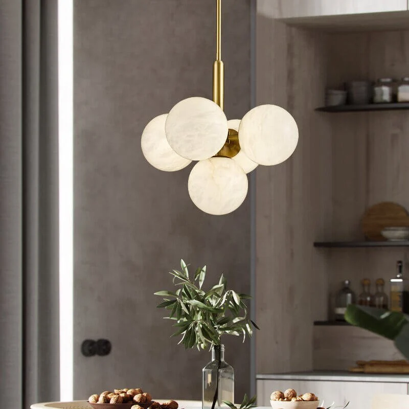Eksklusiv Alabaster Pendel - Skab Hygge og Elegance