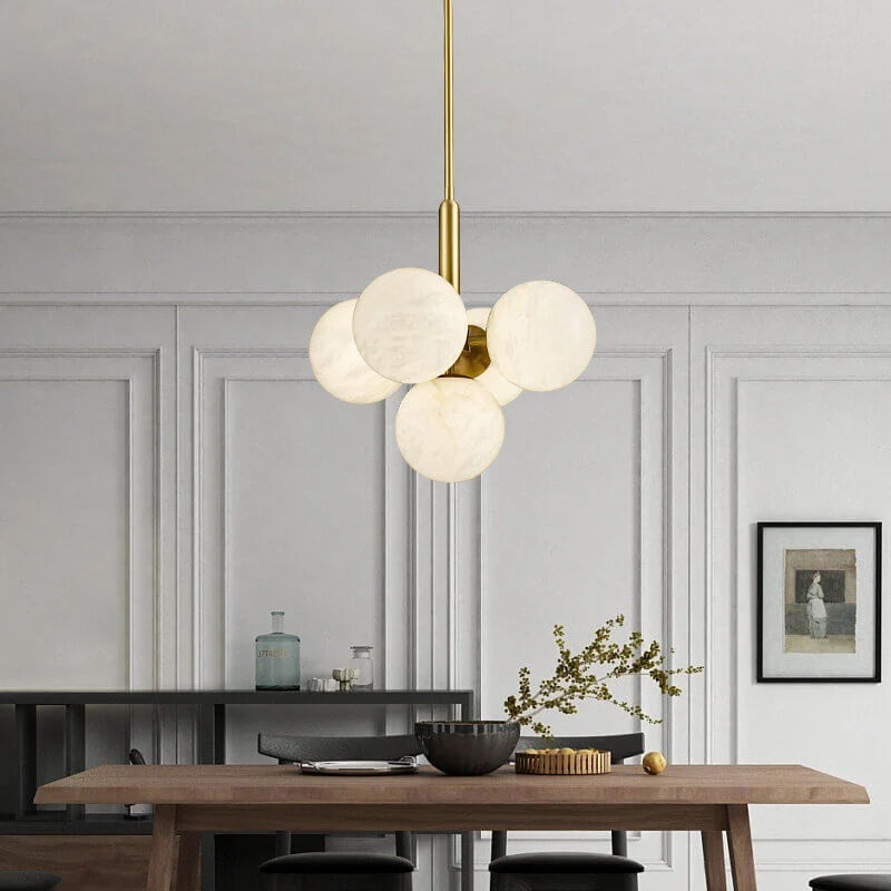 Eksklusiv Alabaster Pendel - Skab Hygge og Elegance