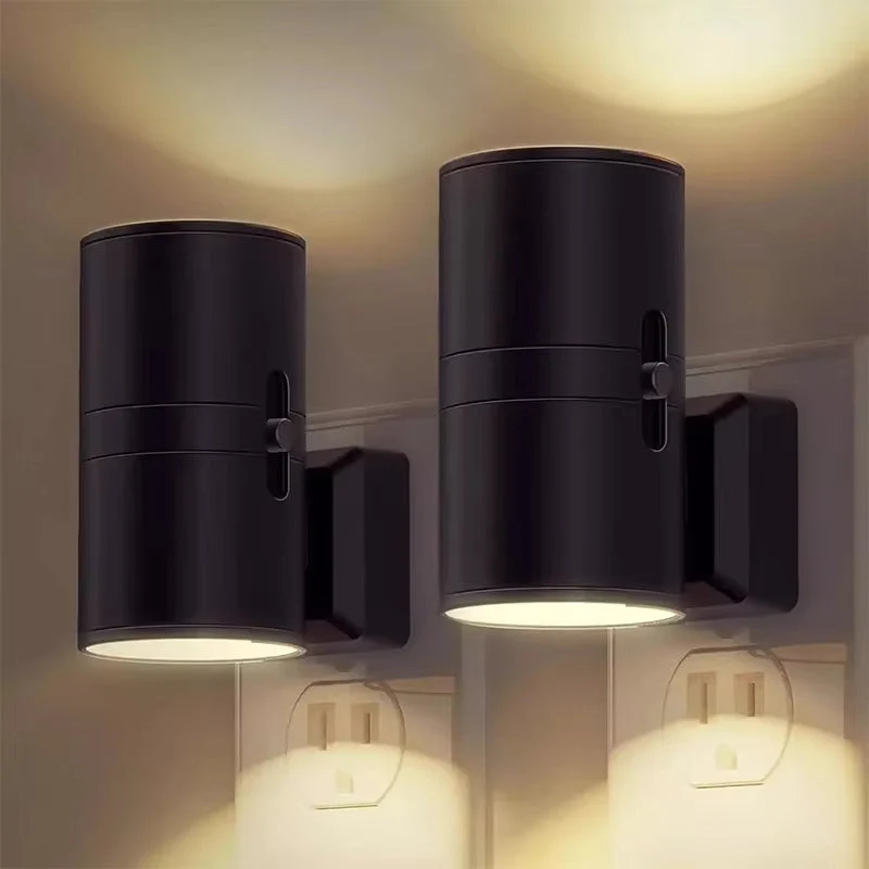 Stilfuld LED Cylinder Væglampe med Pladsbesparende Design