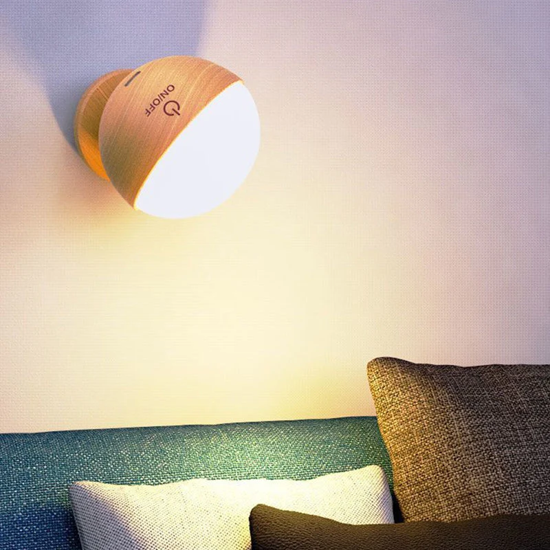 Drejelig Væglampe med Genopladelig LED til Fleksibel Belysning