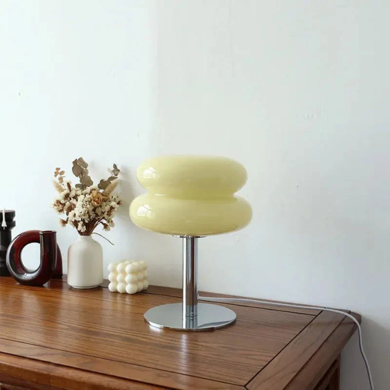 Elegant Batteridrevet Bordlampe med Blødt Lys