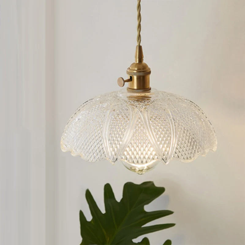 Minimalistisk Glaspendel med Håndblæst Elegance til Spisestue