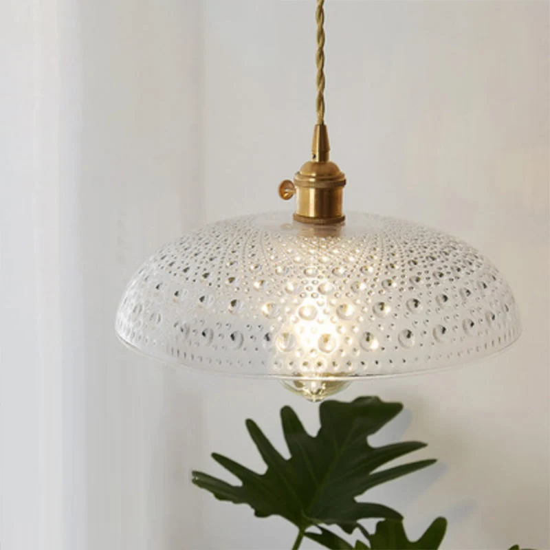 Minimalistisk Glaspendel med Håndblæst Elegance til Spisestue
