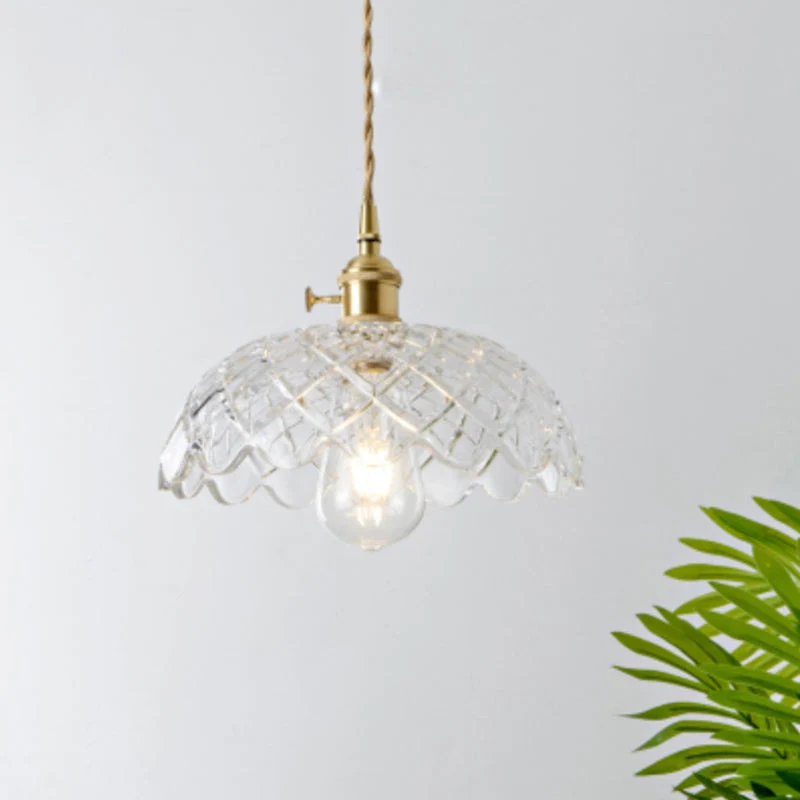Minimalistisk Glaspendel med Håndblæst Elegance til Spisestue