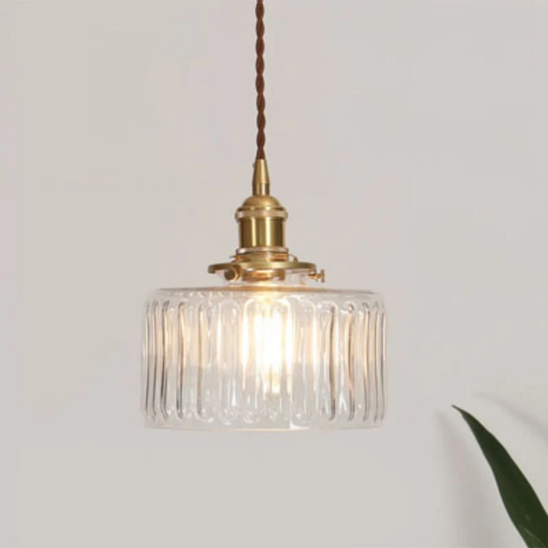 Minimalistisk Glaspendel med Håndblæst Elegance til Spisestue