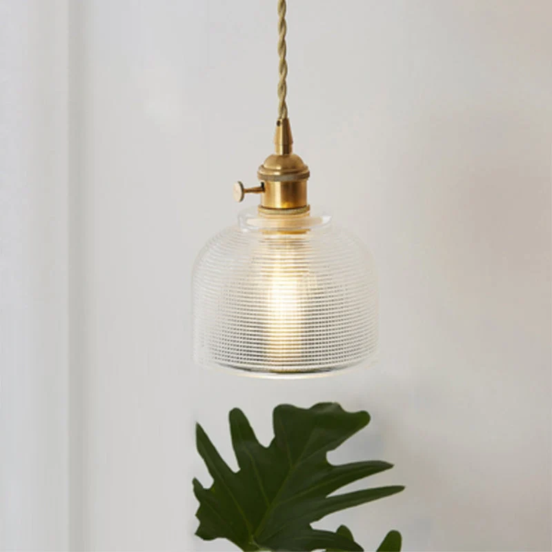 Minimalistisk Glaspendel med Håndblæst Elegance til Spisestue