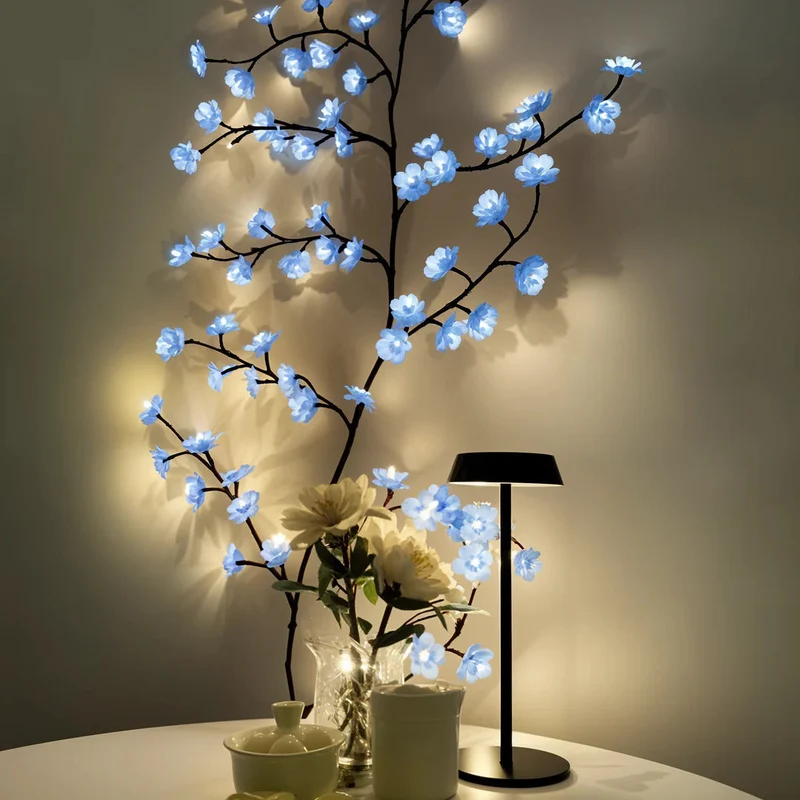 Romantisk Blomstervæglampe med Blid LED-belysning