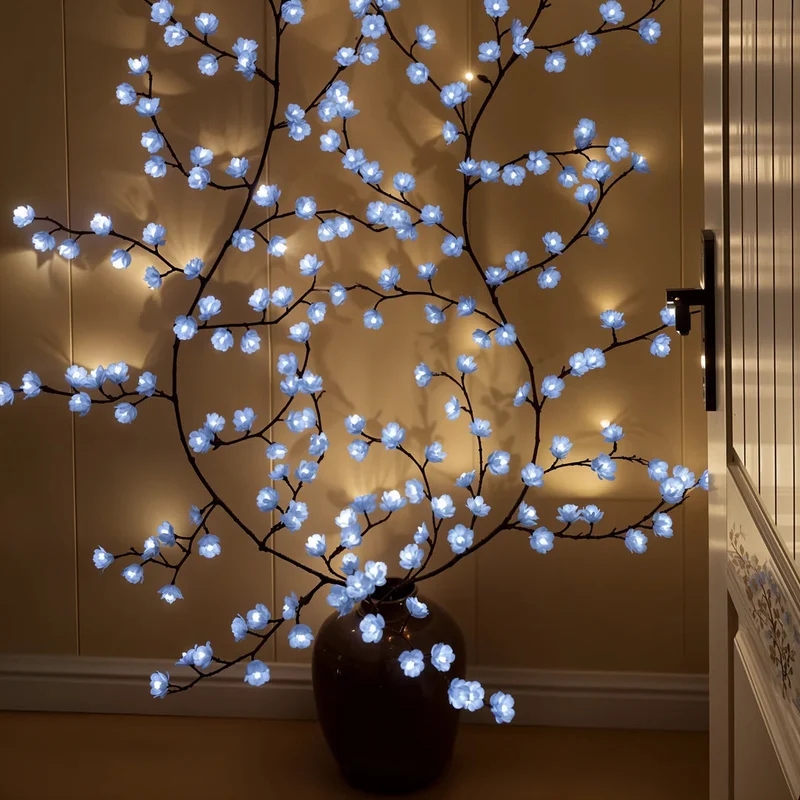 Romantisk Blomstervæglampe med Blid LED-belysning